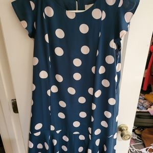 Loft polka dot dress